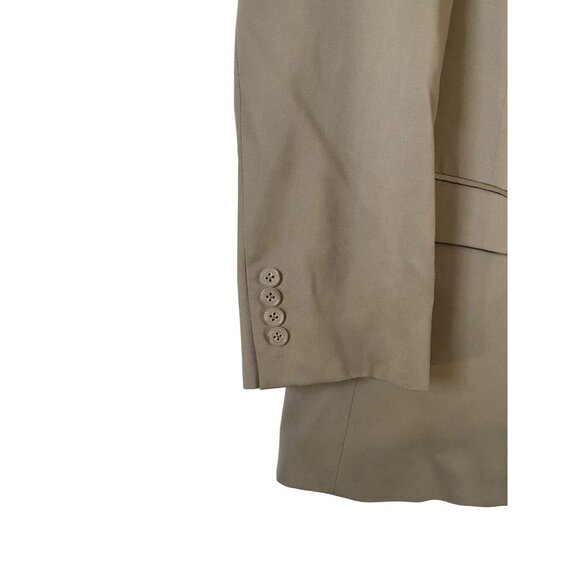 Hart Schaffner Marx 44L 38x29 Beige Plaid Gold Trumpeter Mens Jacket Pants Suit - Picture 5 of 13